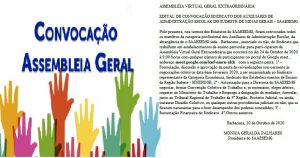 PARTICIPE DA ASSEMBLEIA VIRTUAL!!!